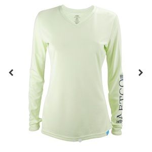 NWT-WOMENS GALAXY AIR O DOBBY LS PERFORMANCE SHIRT